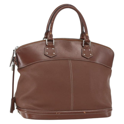 Louis Vuitton Suhali Lockit Handbag Leather, BROWN, LEATHER, Handbag