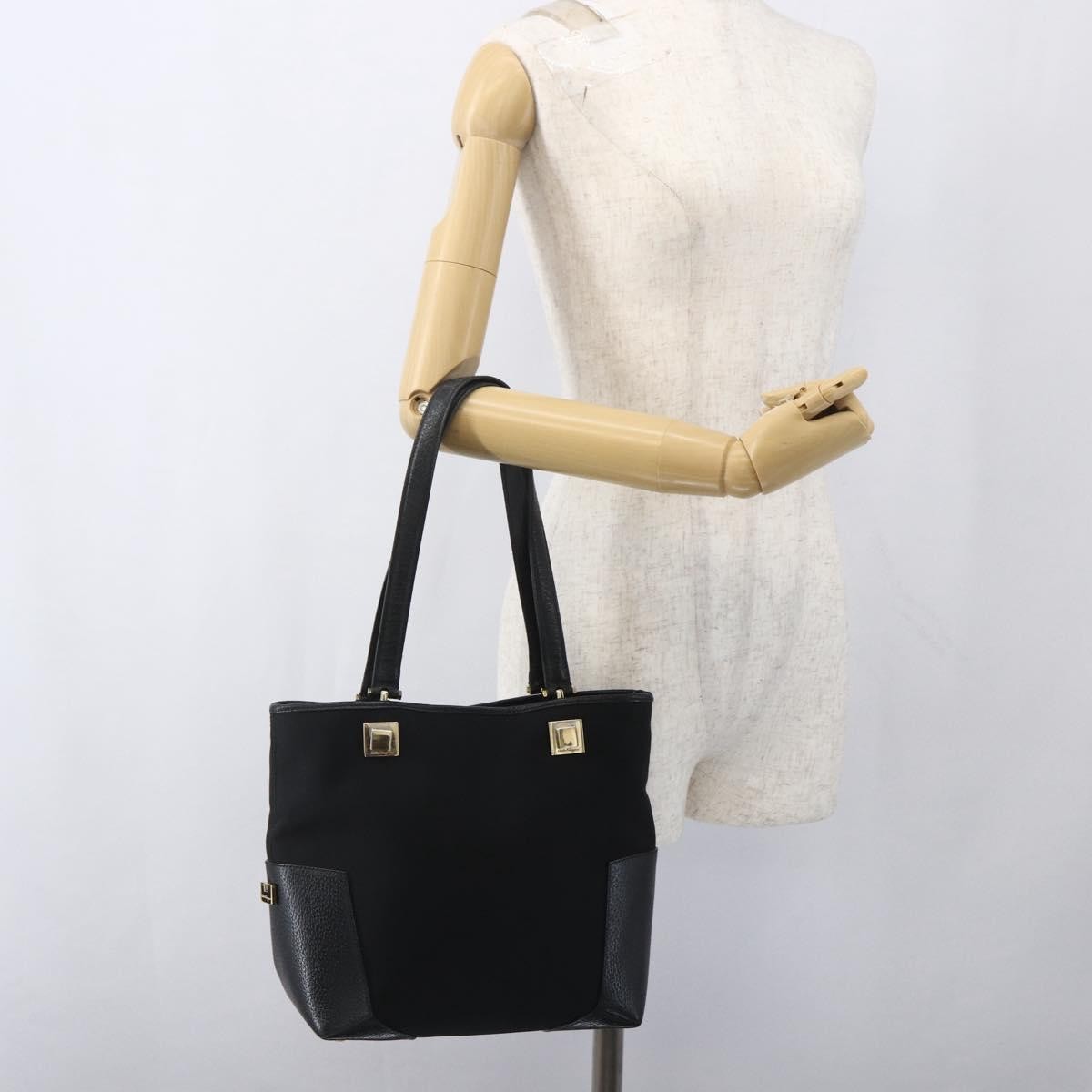 Salvatore Ferragamo Vintage Tote bag Nylon, BLACK, NYLON, Tote bag