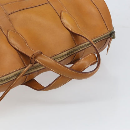 Hermes Vintage Convertible Boston Bag Leather, BROWN, LEATHER, Travel bag