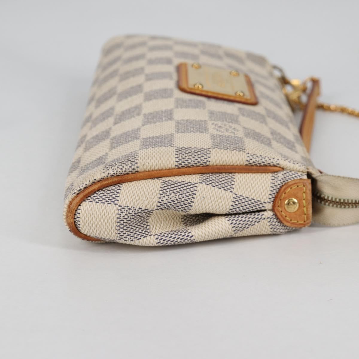 Louis Vuitton Eva Handbag Damier, WHITE, CANVAS, Shoulder bag