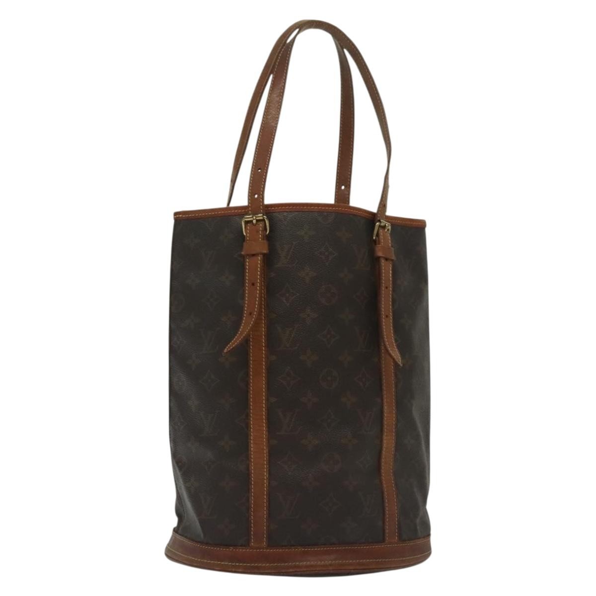 Louis Vuitton Bucket Bag Monogram Canvas, BROWN, CANVAS, Handbag