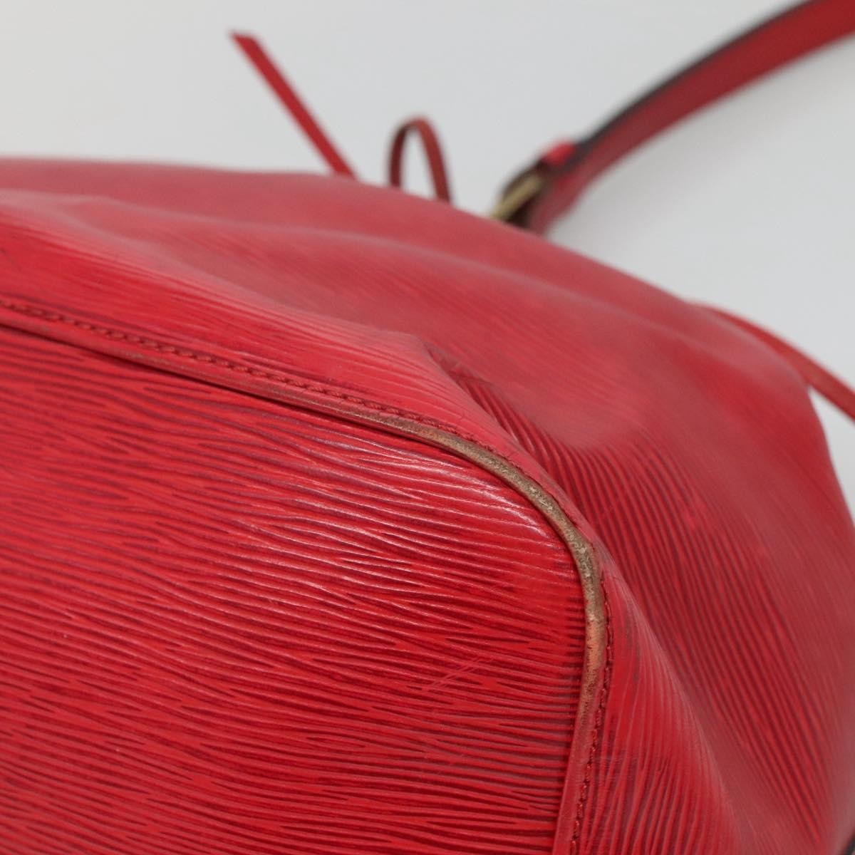 Louis Vuitton Petit Noe Handbag Epi Leather, RED, LEATHER, Handbag