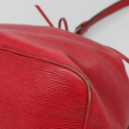 Louis Vuitton Petit Noe Handbag Epi Leather, RED, LEATHER, Handbag