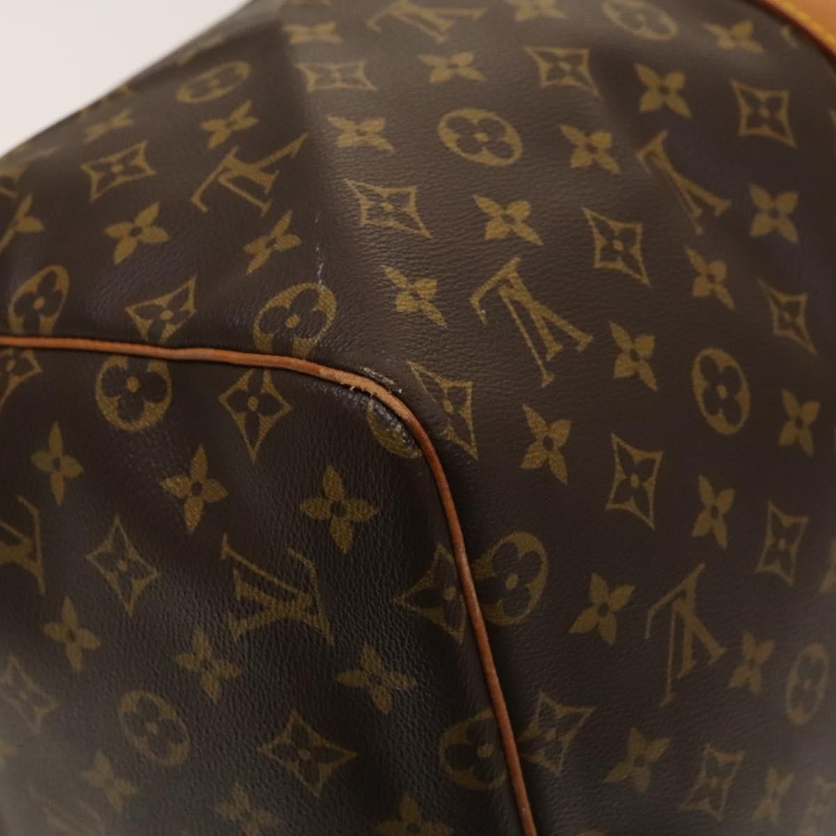 Louis Vuitton Keepall Bag Monogram Canvas, BROWN, CANVAS, Travel bag