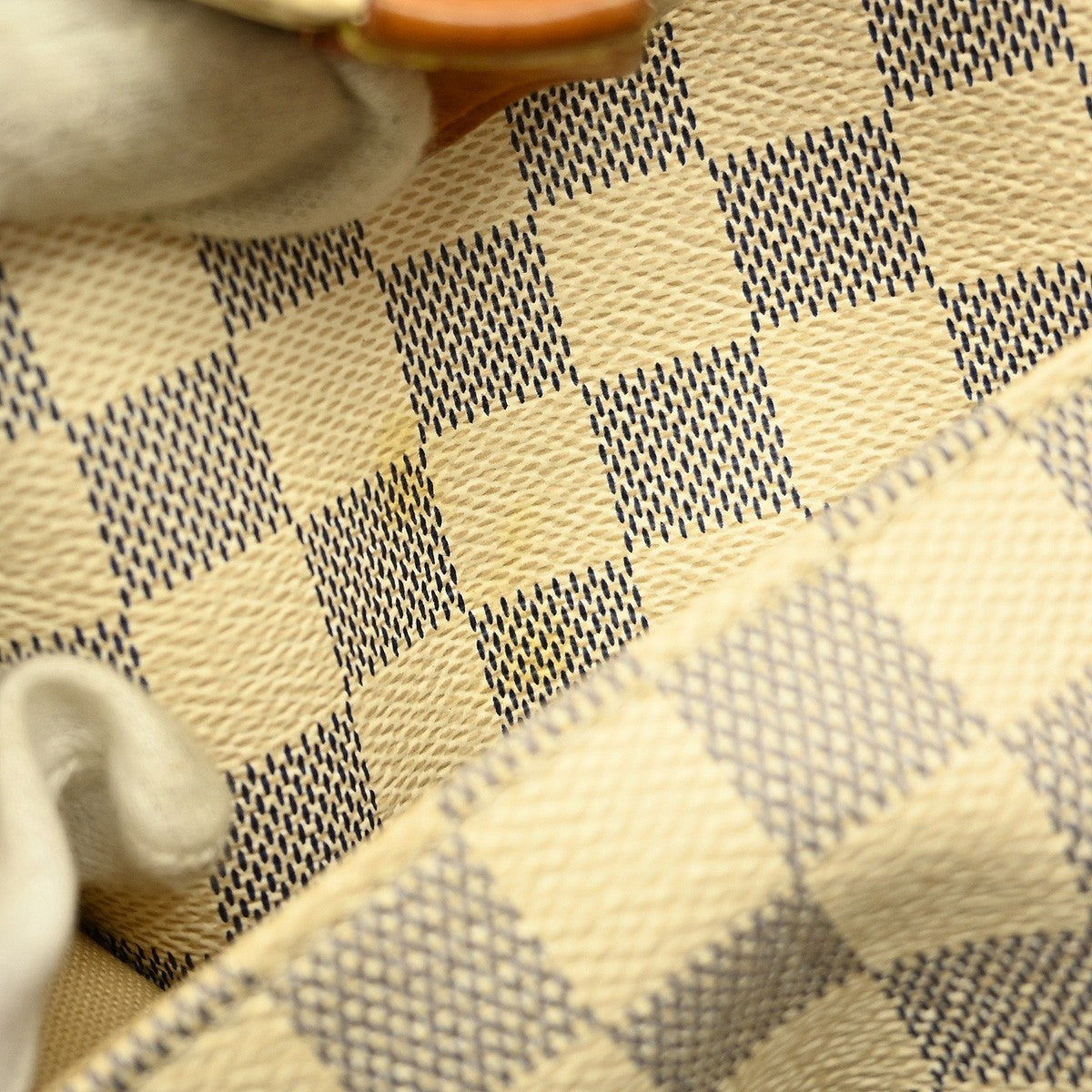 Louis Vuitton Totally Handbag Damier azur, WHITE, CANVAS, Tote bag