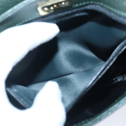 Bally Vintage Shoulder Bag Leather, Green, Leather, Shoulder Bag