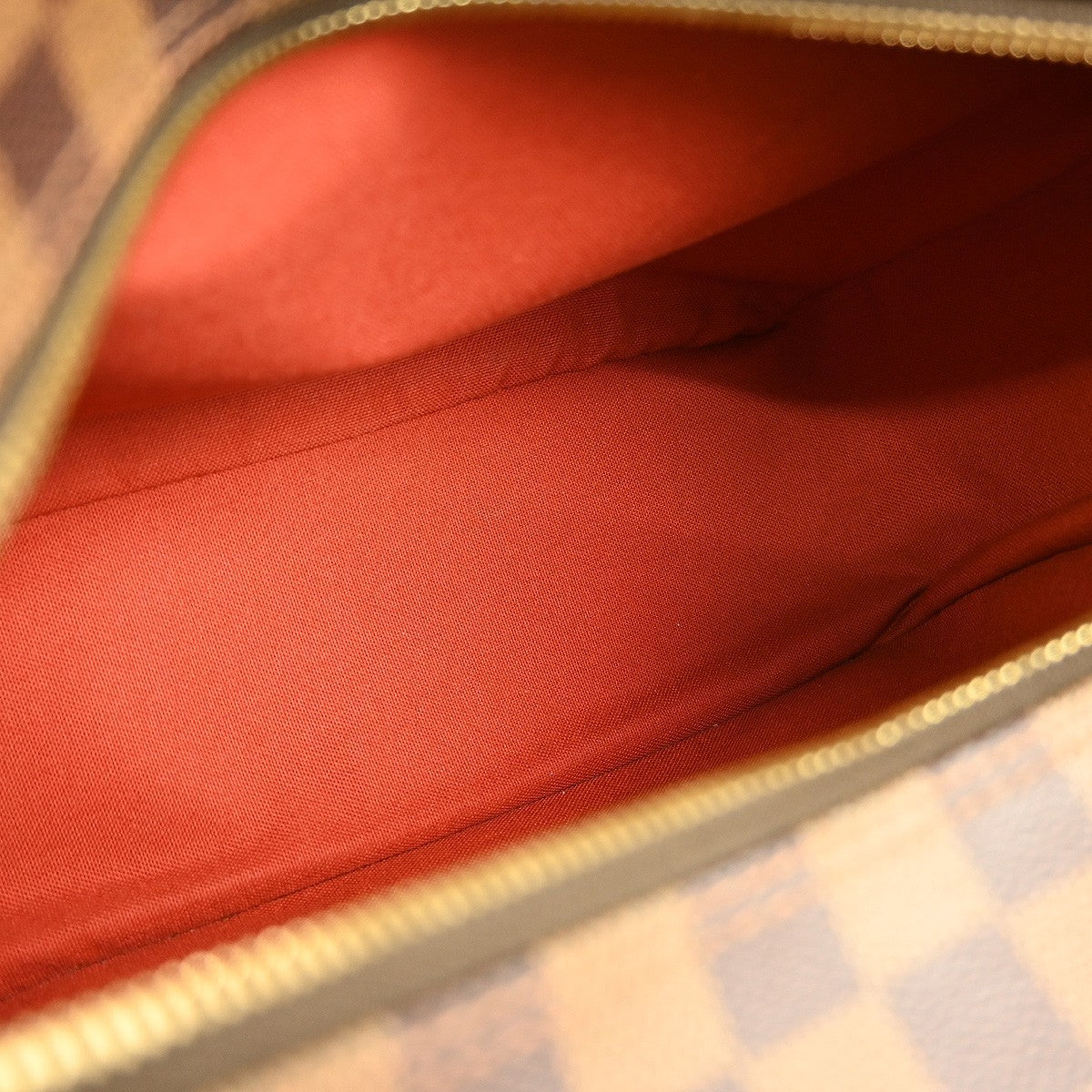 Louis Vuitton Naviglio Handbag Damier, BROWN, CANVAS, Shoulder bag