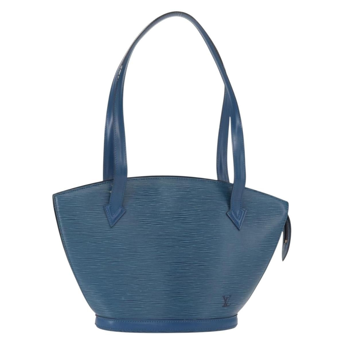 Louis Vuitton Saint Jacques Handbag Epi Leather, BLUE, LEATHER, Shoulder bag