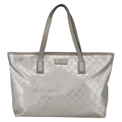 Gucci Plus Tote GG Imprime, SILVER, CANVAS, Tote bag