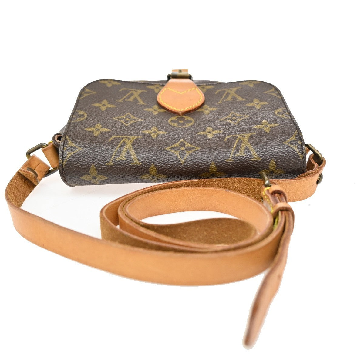 Louis Vuitton Cartouchiere Handbag Monogram Canvas, BROWN, CANVAS, Handbag