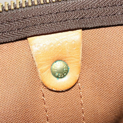 Louis Vuitton Keepall Bandouliere Bag Monogram Canvas, BROWN, CANVAS, Travel bag