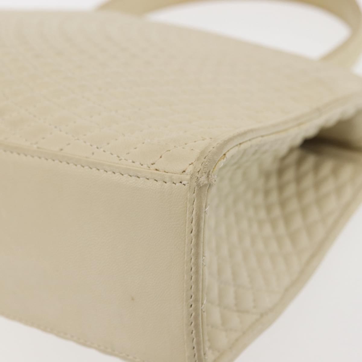 Bally Vintage Handbag Quilted Leather, Beige, Leather, Handbag