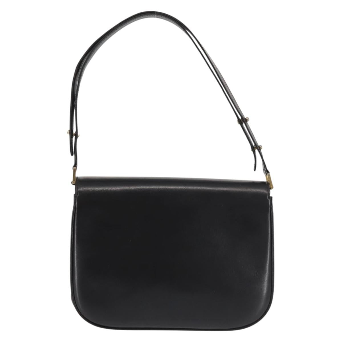 Bally Vintage Shoulder Bag Leather, Black, Leather, Shoulder Bag