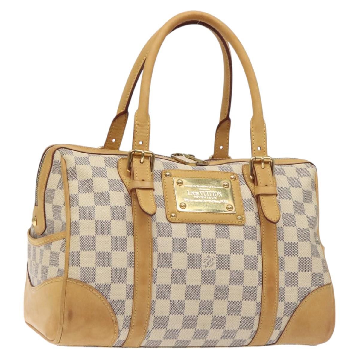Louis Vuitton Berkeley Handbag Damier, BEIGE, CANVAS, Handbag