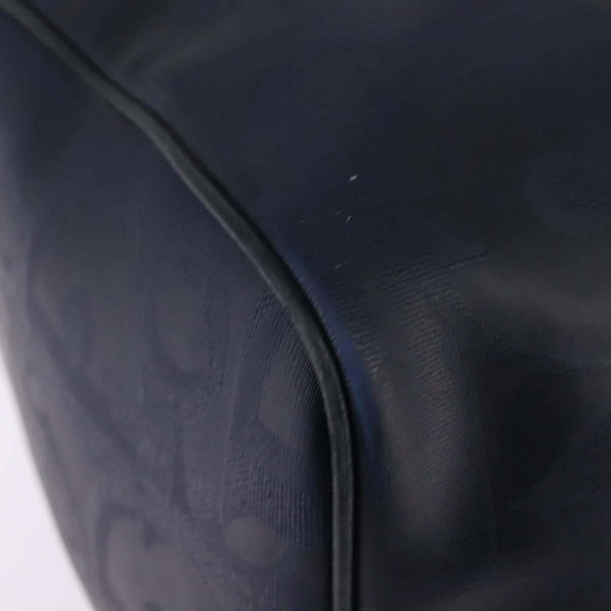 Christian Dior Lady Dior Boston Bag Canvas, NAVY, CANVAS, Travel bag