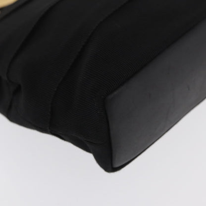 Salvatore Ferragamo Vala Clutch bag Nylon, BLACK, NYLON, Clutche & pouche
