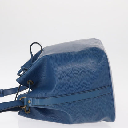 Louis Vuitton Petit Noe Handbag Epi Leather, BLUE, LEATHER, Shoulder bag