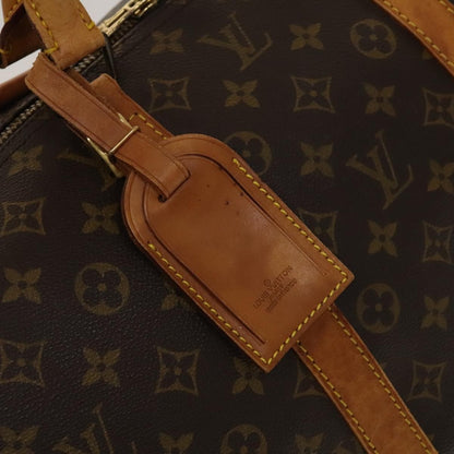 Louis Vuitton Keepall Bag Monogram Canvas, BROWN, CANVAS, Travel bag