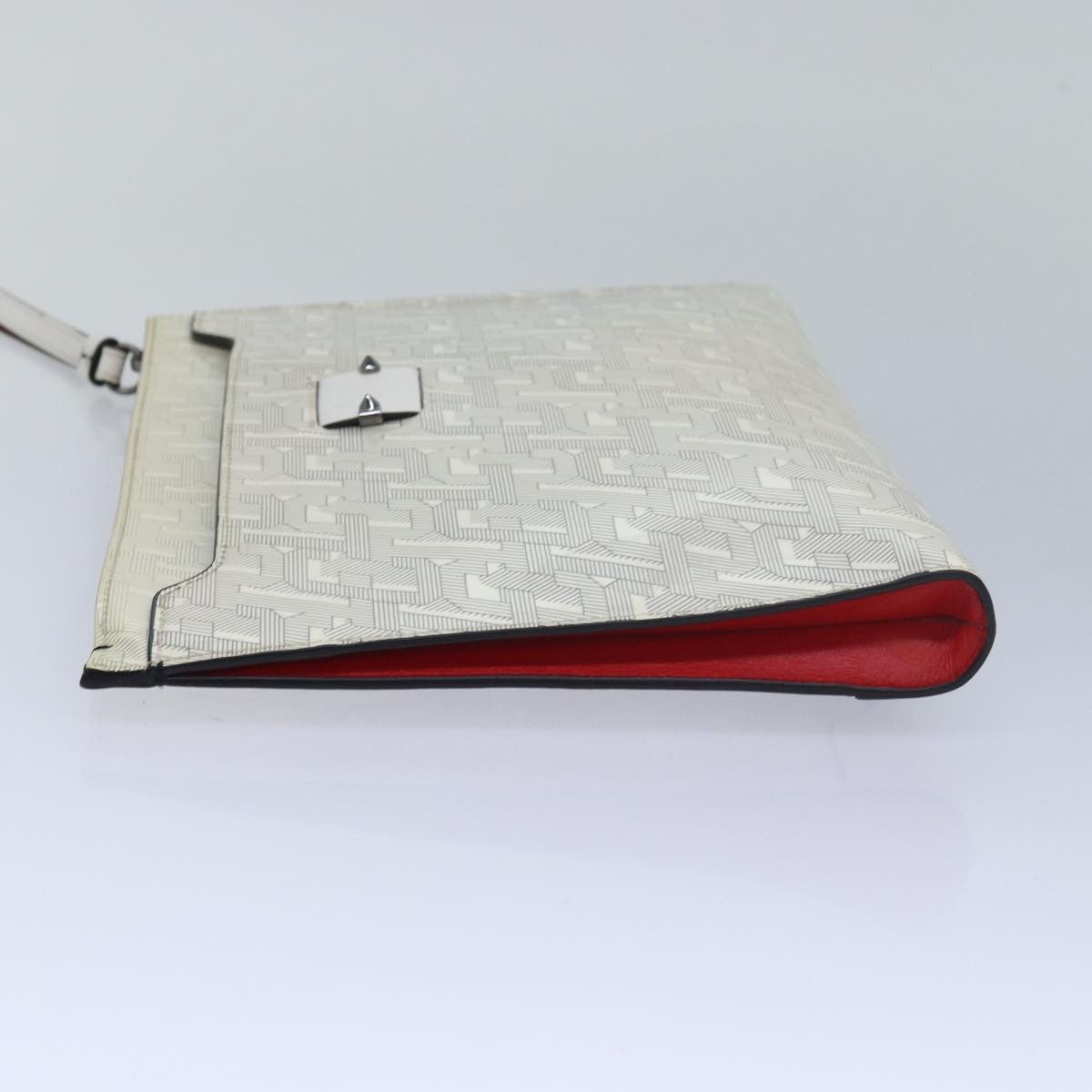 Christian Louboutin Loubiclutch Printed Patent, WHITE, PATENT_LEATHER, Clutche & pouche