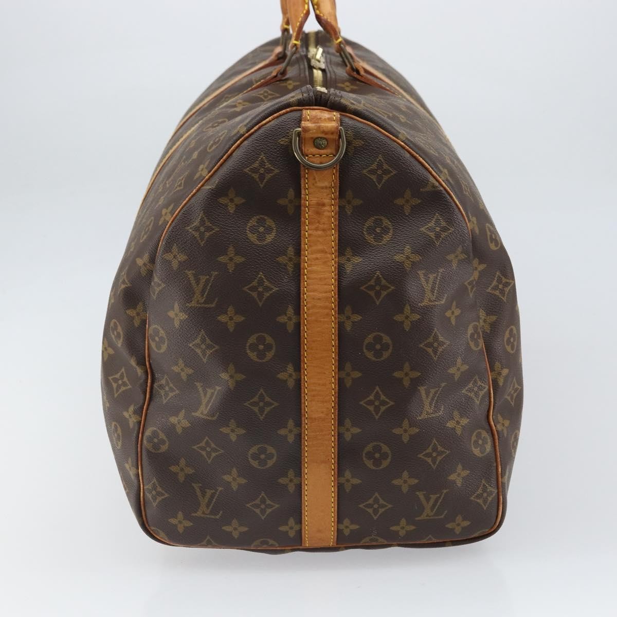 Louis Vuitton Keepall Bandouliere Bag Monogram Canvas, BROWN, CANVAS, Travel bag