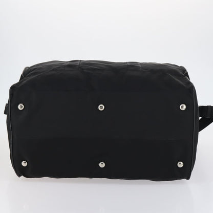 Prada Boston Bag Tessuto, Black, Nylon, Handbag