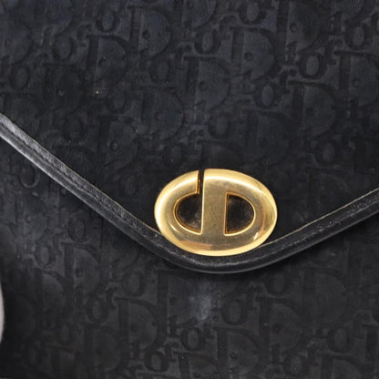 Christian Dior Vintage Trotter Pouch Diorissimo Canvas, BLACK, CANVAS, Clutche & pouche