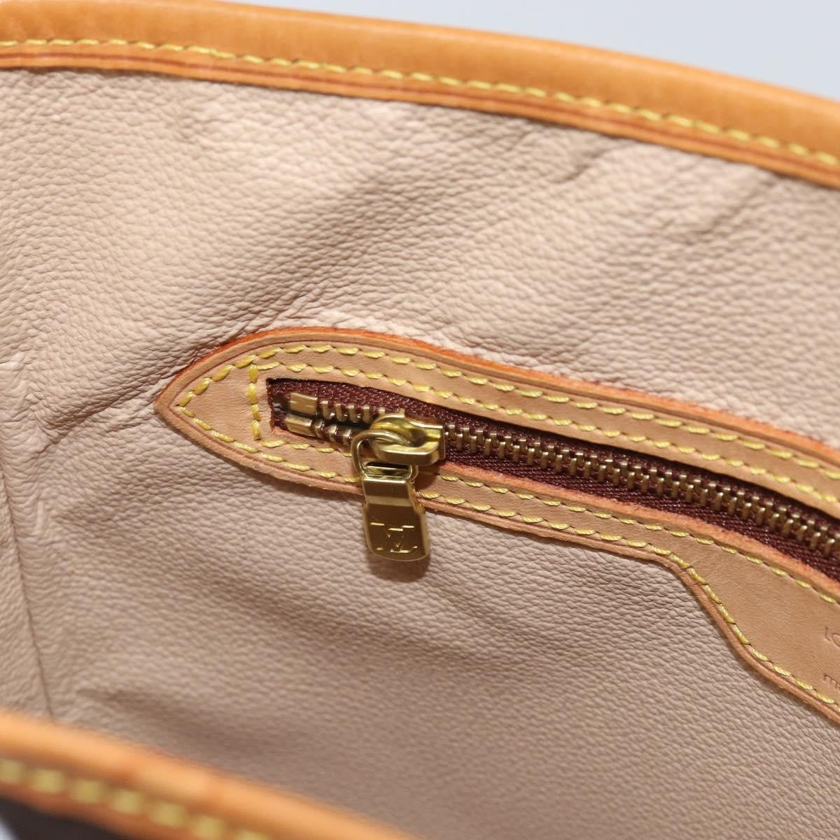 Louis Vuitton Petit Bucket Bag Monogram Canvas, BROWN, CANVAS, Tote bag