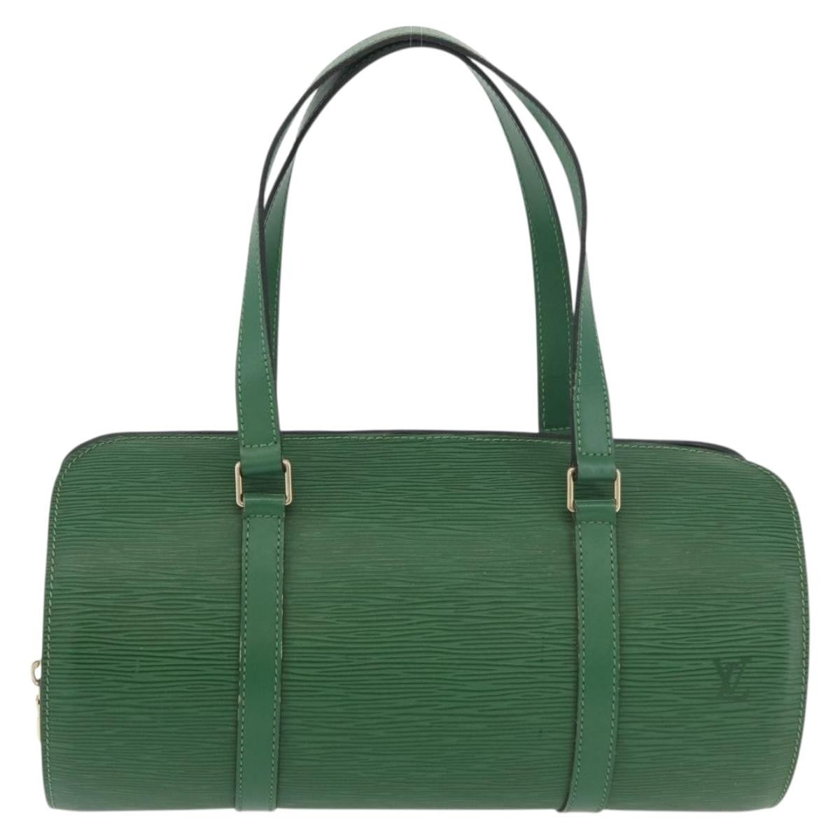 Louis Vuitton Soufflot Handbag Epi Leather, Green, Leather, Handbag