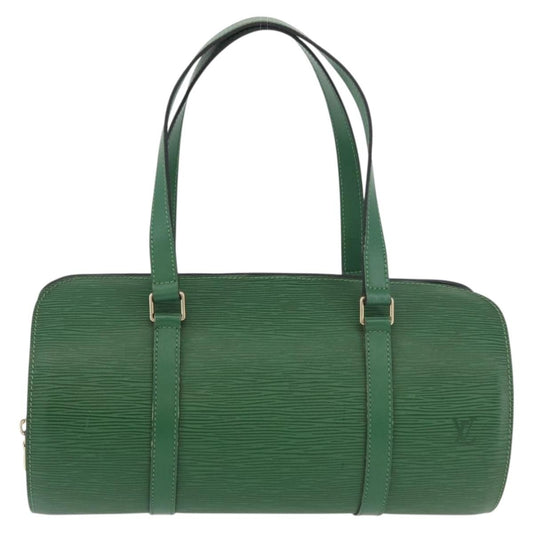 Louis Vuitton Soufflot Handbag Epi Leather, Green, Leather, Handbag