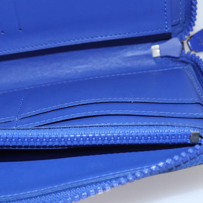 Louis Vuitton Zippy Wallet NM Taurillon Leather, Blue, Canvas, Wallet