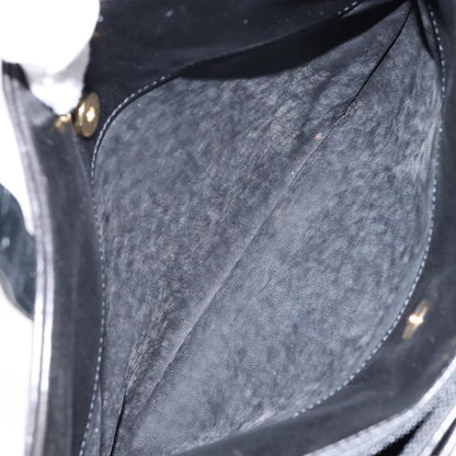 Bally Vintage Handbag Quilted Leather, BLACK, LEATHER, Handbag