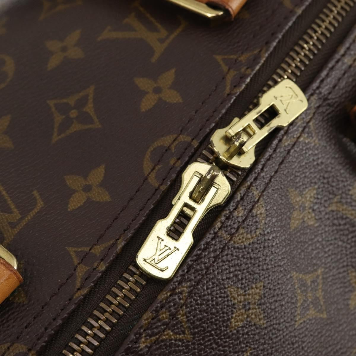 Louis Vuitton Keepall Bag Monogram Canvas, BROWN, CANVAS, Travel bag