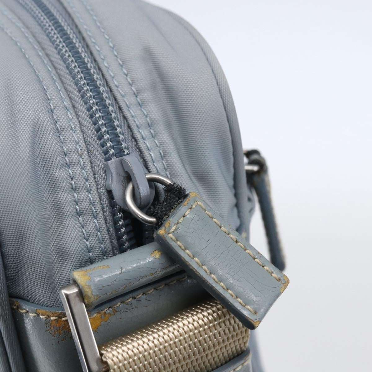 Prada Front Pocket Camera Bag Tessuto, Blue, Nylon, Shoulder Bag