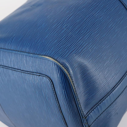 Louis Vuitton Keepall Bag Epi Leather, BLUE, LEATHER, Travel bag