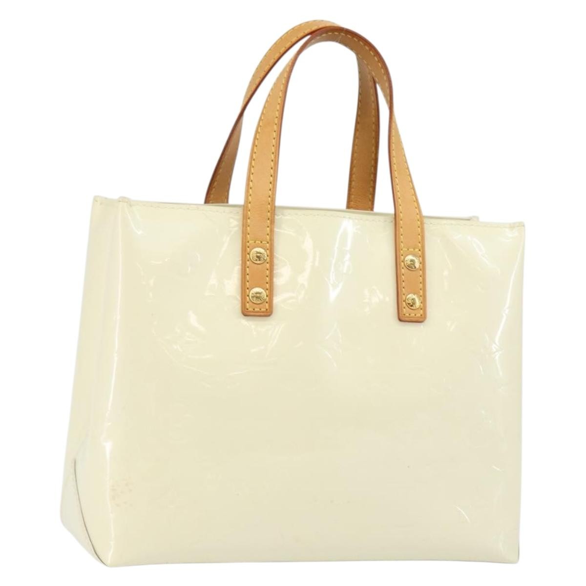Louis Vuitton Reade Handbag Monogram Vernis, BEIGE, PATENT_LEATHER, Handbag