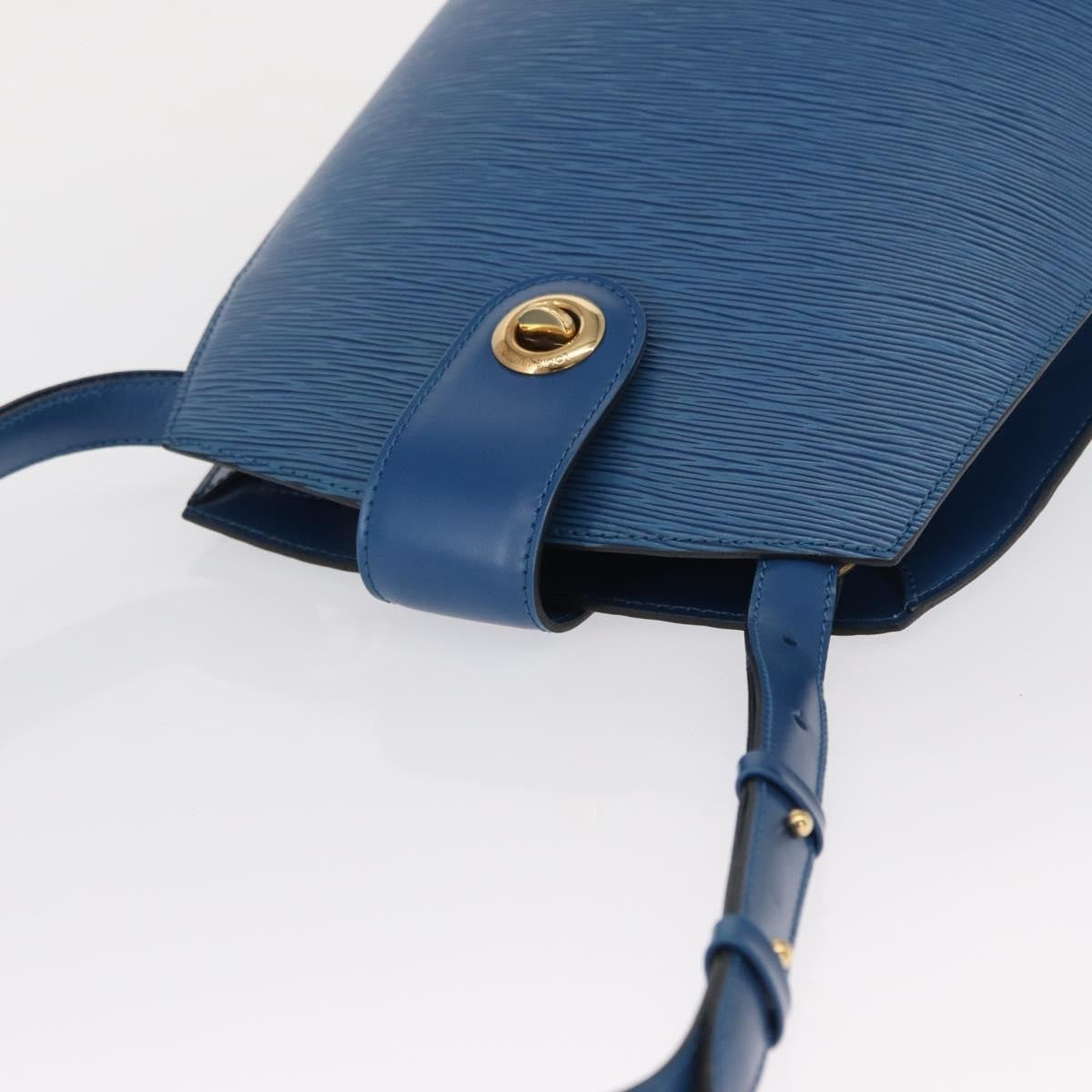 Louis Vuitton Cluny Shoulder Bag Epi Leather, BLUE, LEATHER, Shoulder bag