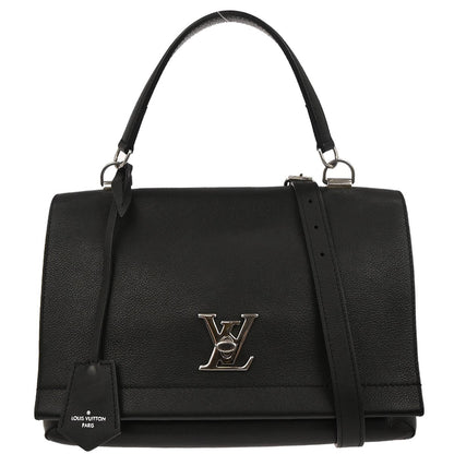 Louis Vuitton Lockme II Handbag Leather, BLACK, LEATHER, Handbag