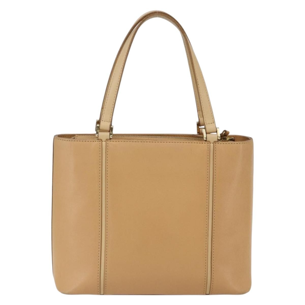 Burberry Vintage Handbag Leather, BEIGE, LEATHER, Handbag