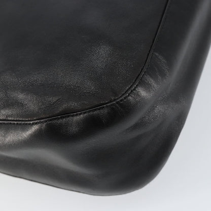 Prada Vintage Shoulder Bag Leather, BLACK, LEATHER, Shoulder bag
