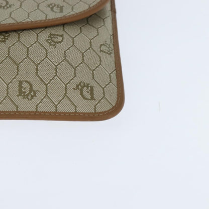 Christian Dior Vintage honeycomb clutch Canvas, BEIGE, CANVAS, Clutche & pouche