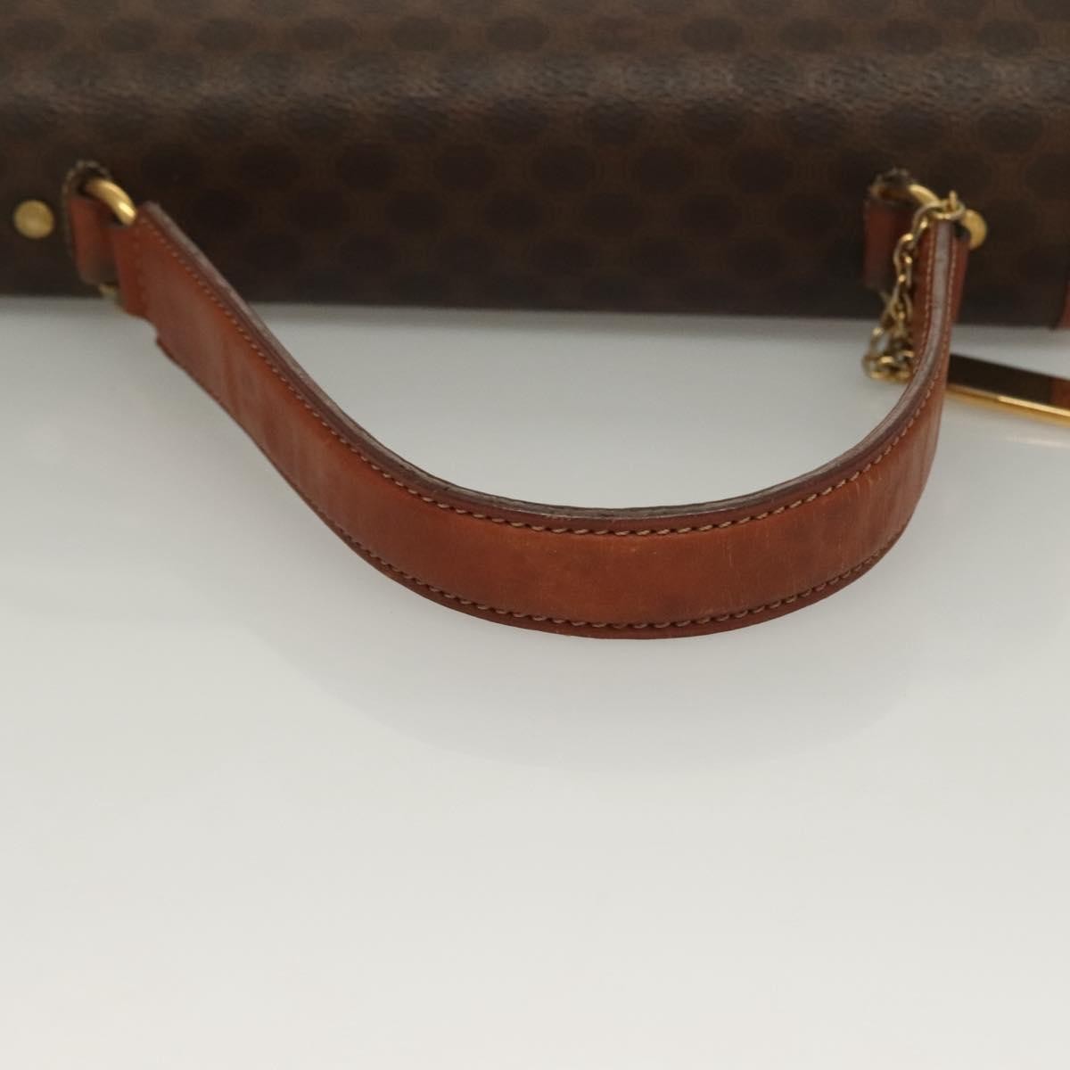 Celine Triomphe vintage handbag Macadam canvas, BROWN, CANVAS, Handbag
