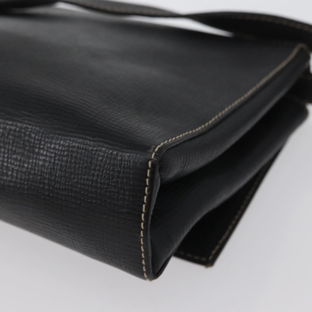 Celine Circle Logo Shoulder Bag Leather, BLACK, LEATHER, Shoulder bag