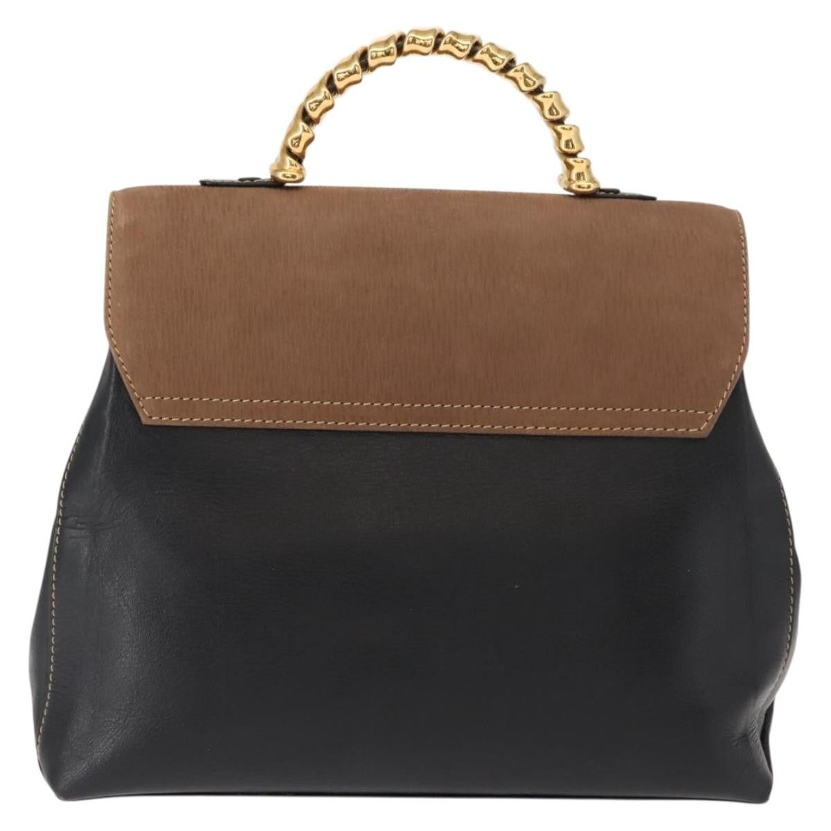 Loewe Vintage Velazquez Top Handle Bag Leather, BROWN, LEATHER, Handbag