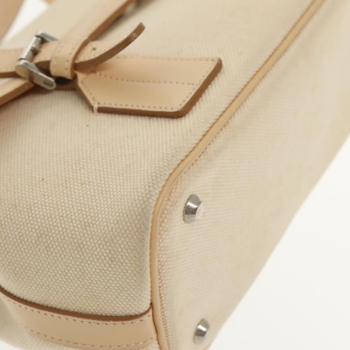 Burberry Vintage Handbag Canvas, BEIGE, CANVAS, Handbag