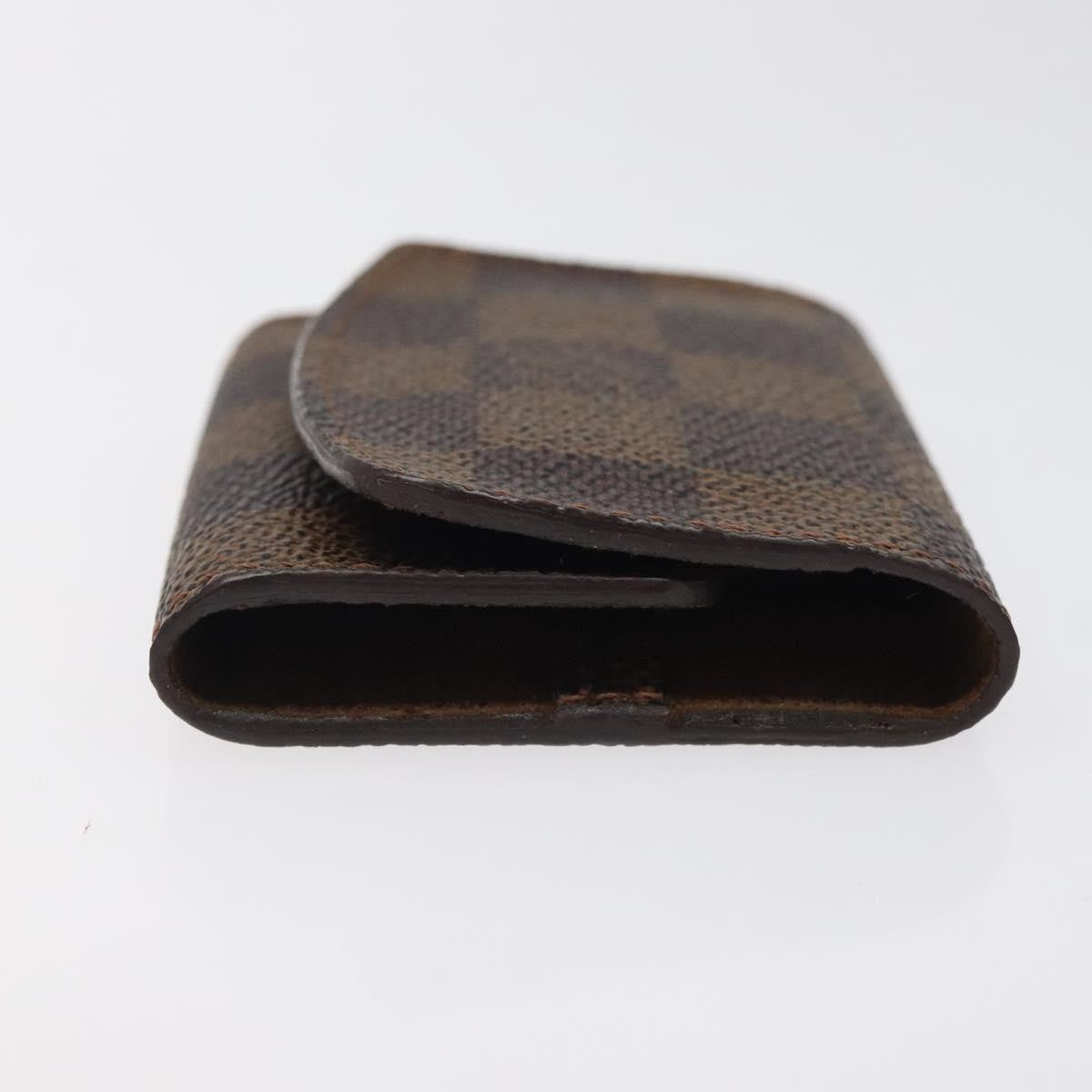 Louis Vuitton Cufflinks Case Damier, BROWN, CANVAS, Jewelry set