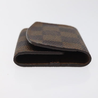 Louis Vuitton Cufflinks Case Damier, BROWN, CANVAS, Jewelry set
