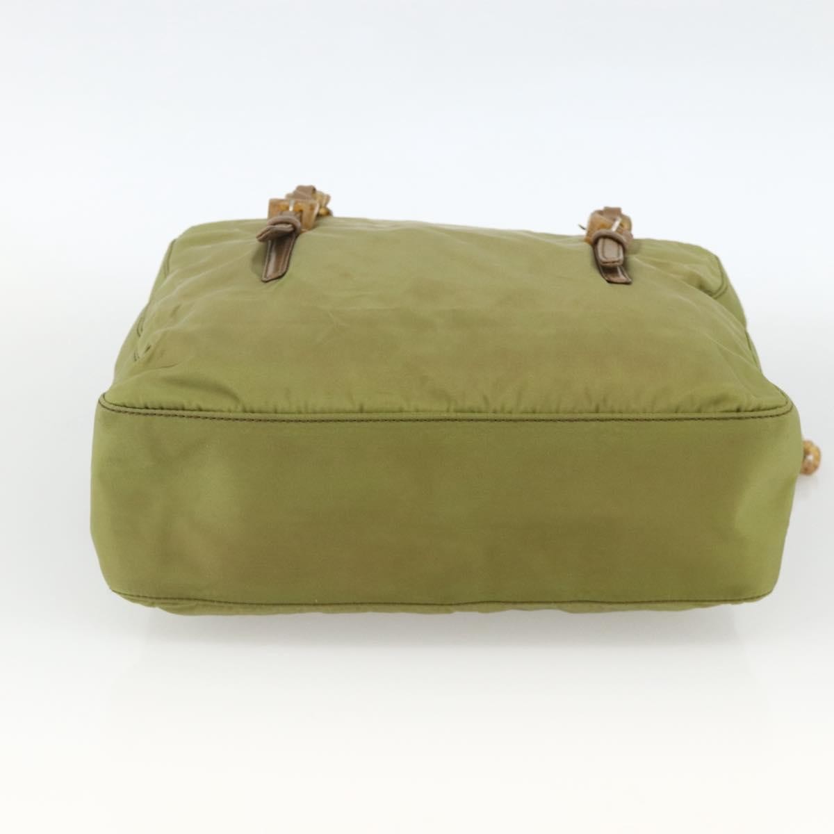 Prada Vintage Tote Tessuto, Khaki, Nylon, Tote Bag