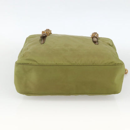 Prada Vintage Tote Tessuto, Khaki, Nylon, Tote Bag