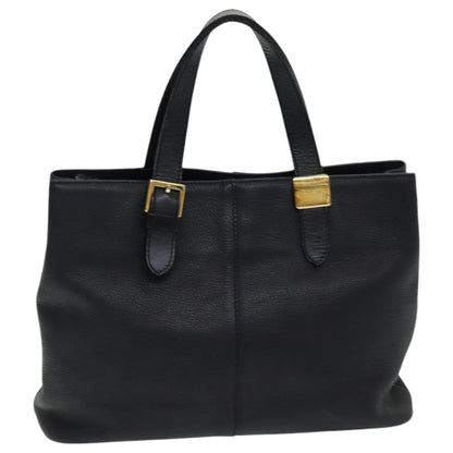 Burberry Vintage Handbag Leather, BLACK, LEATHER, Handbag