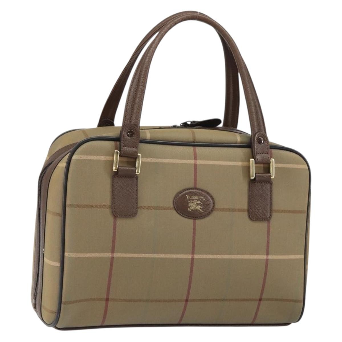 Burberry Nova Check Handbag Nova Check Canvas, BROWN, CANVAS, Handbag